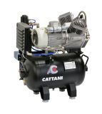 Cattani 30-160 - безмасляный компрессор для 2-х стоматологических установок, c осушителем, без кожуха, с ресивером 30 л, 160 л/м