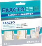Штифты стоматологические стекловолоконные - Exacto Kit, полный комплект, уп/15шт+3бора (№1-5шт. d= 0,7мм + 1бор  №2-5шт. d= 0,9м