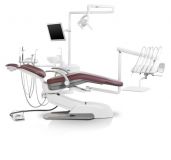 Siger U500 - стоматологическая установка с верхней подачей инструментов, с электромеханическим креслом и креплением блока на шар