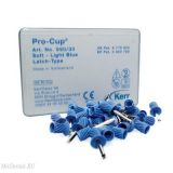 Полировочные чашечки Pro-Cup мягкие, голубые (винтообразные), 30 шт