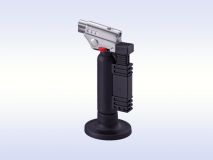 Micro Torch - горелка газовая пьезоэлектрическая настольная ручная чёрная, малая