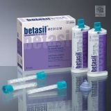 Слепочная масса А-силиконовая Betasil medium - коррегирующий слой средней текучести 2Х50 мл